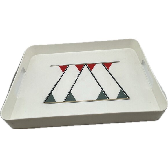 Vintage 1980s Zebra White Carafe Pitcher W/ 4 Cups & Serving Tray Set Taiwan - Picture 2 of 12